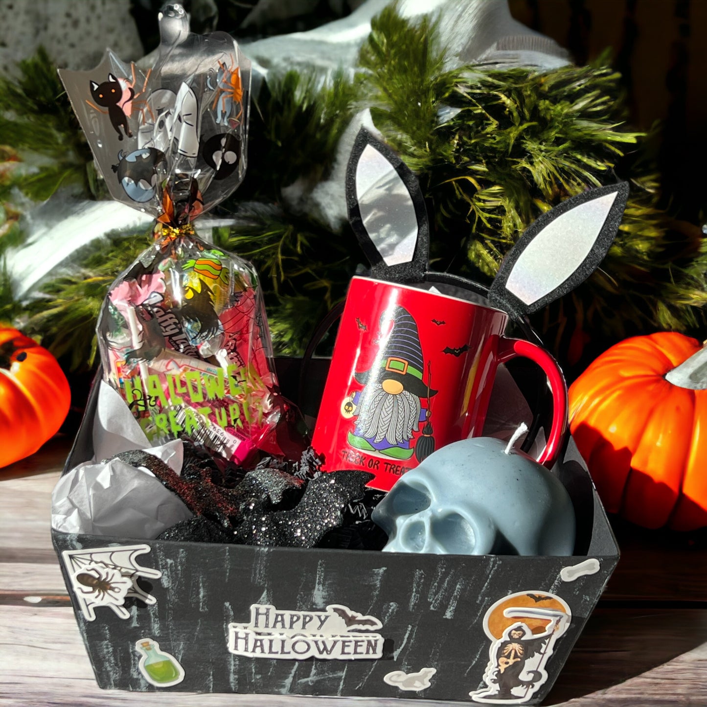 Spooky Delights Halloween Boo Basket