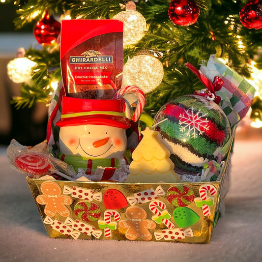 Gingerbread Delight Holiday Basket Christmas Cup