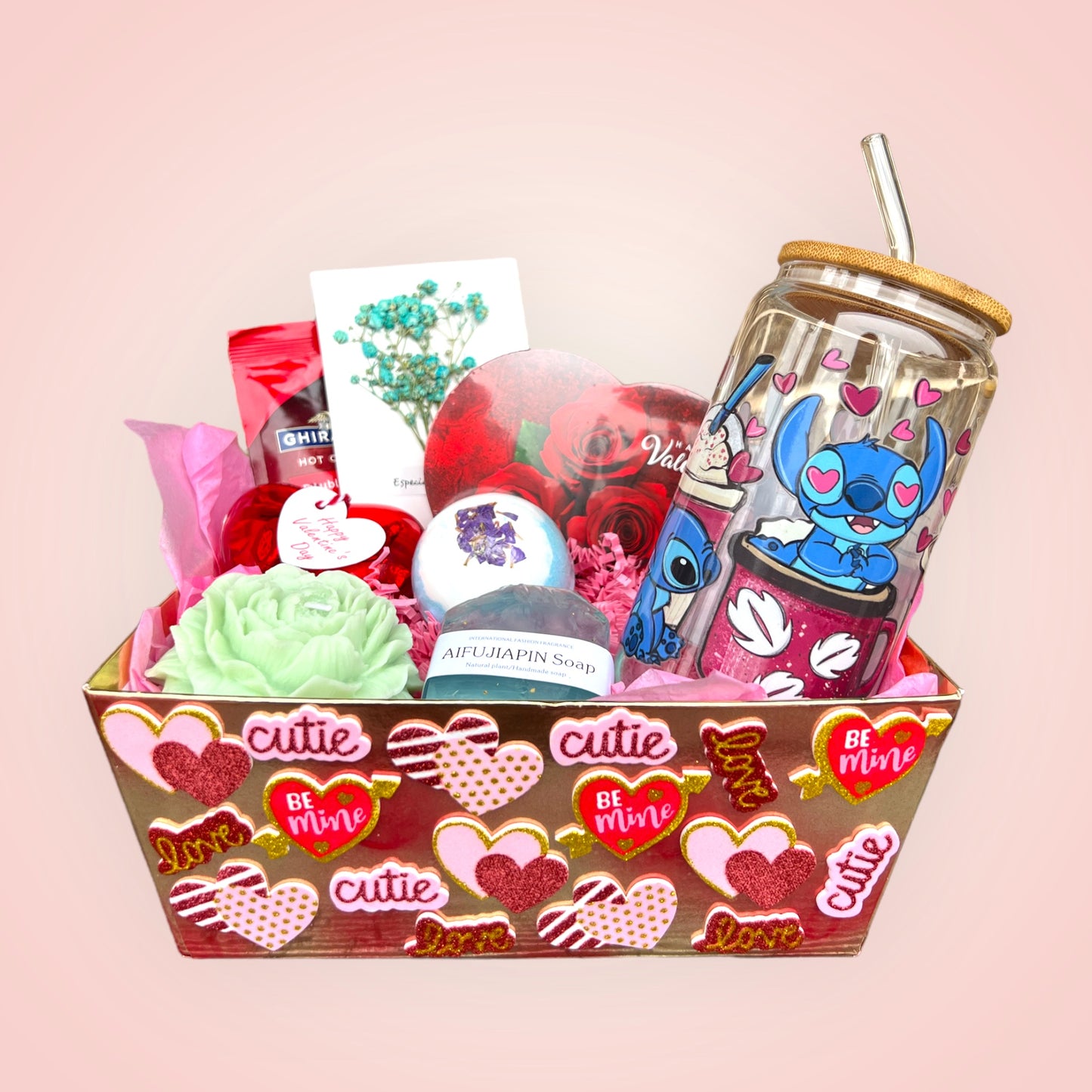 Cute Love Valentine's Day Gift Basket